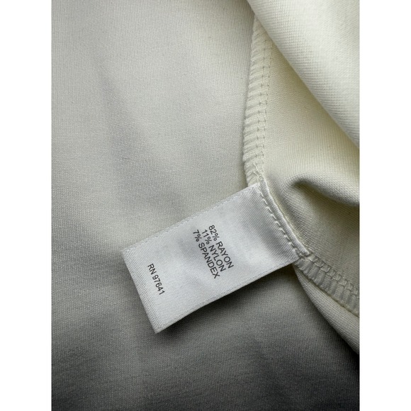 NWT J Jill Wearever Collection Women's XL Cream Square Neck Long Sleeve Top - Picture 5 of 6